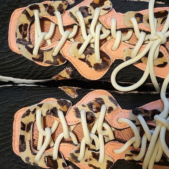 Nike Black, Light Pink and Leopard Print Sneakers - Picture 6 of 15